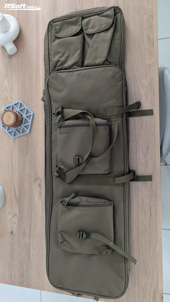 Grande housse verte olive (double poche)